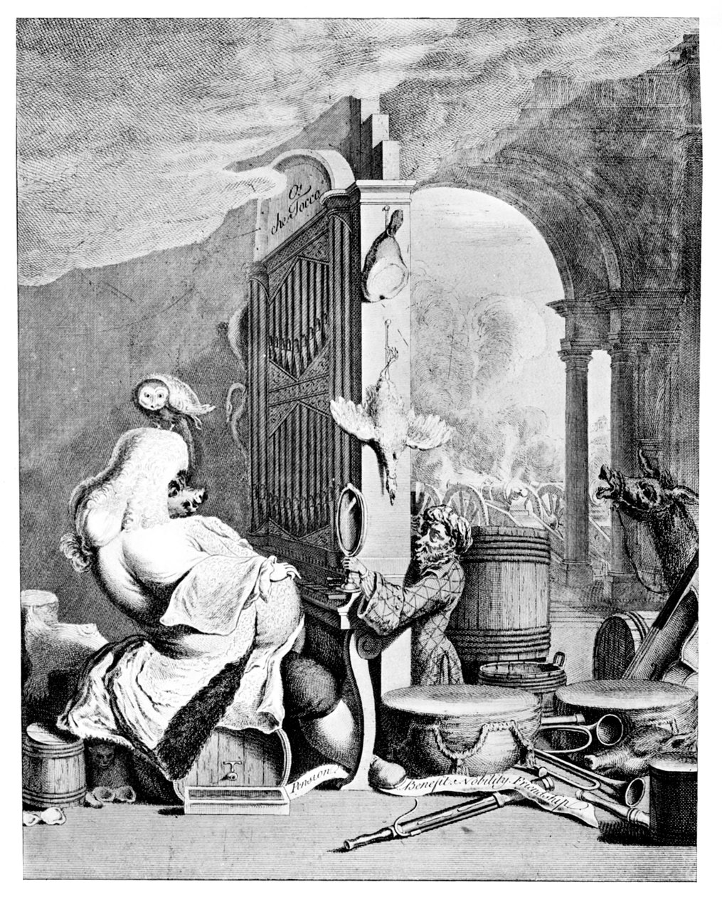 The Charming Brute, Handel üzerine bir hiciv, 1754 by Unbekannt