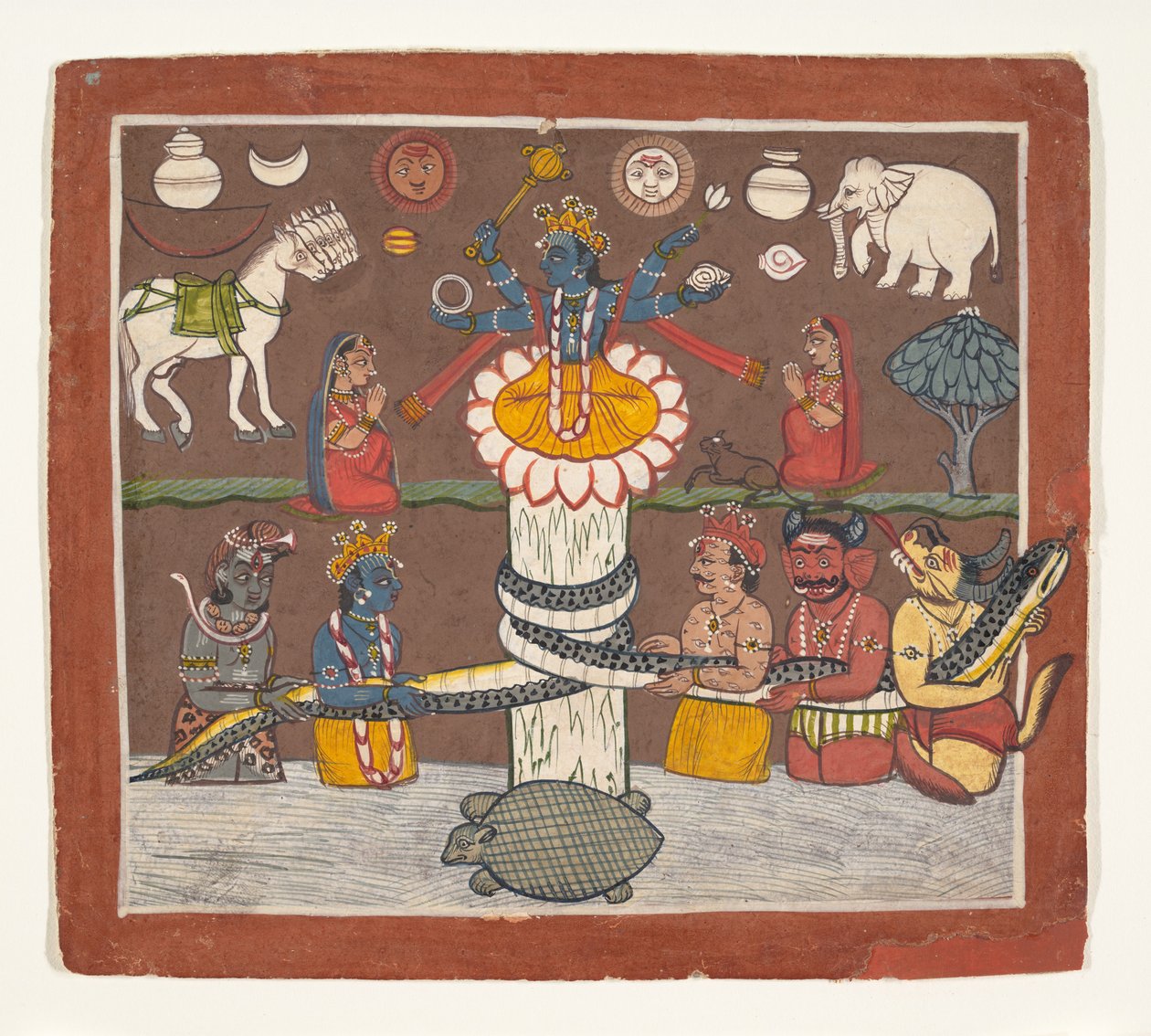 Süt Okyanusunun Çalkalanması, M.Ö. 1780-90. by Unbekannt