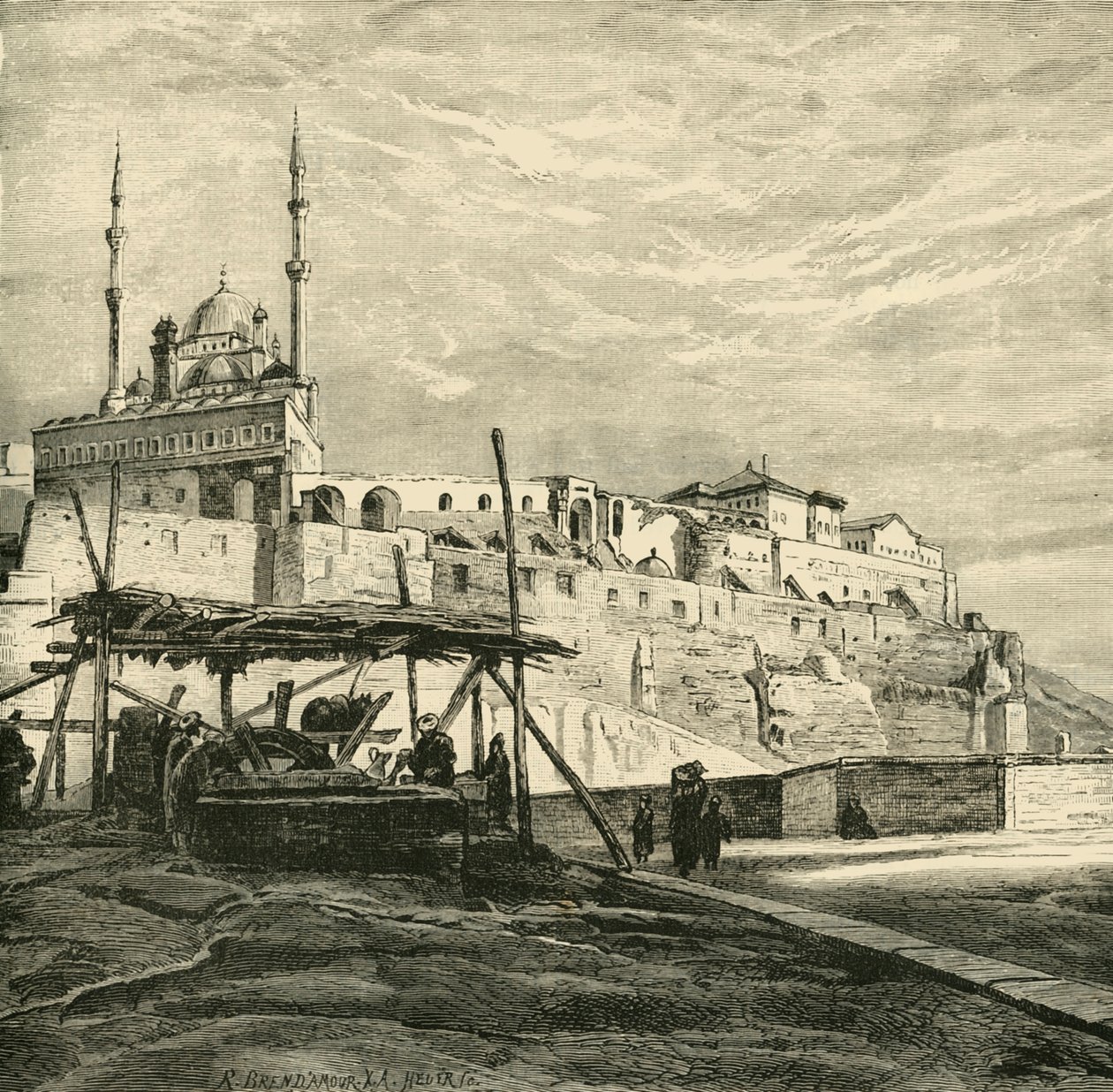 Selahaddin Eyyubi tarafından yaptırılan Kahire Kalesi, 1890. by Unbekannt