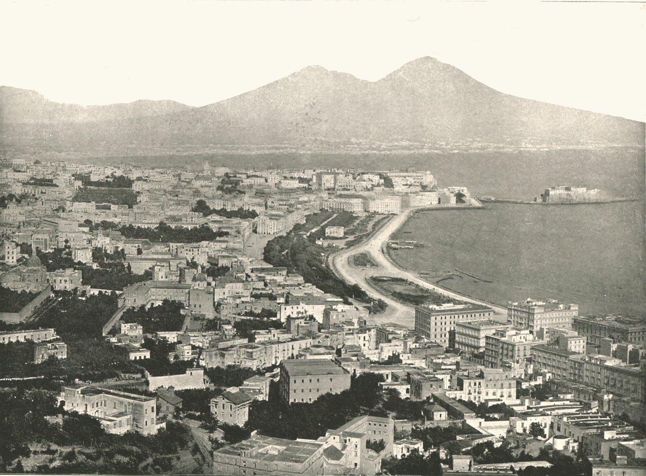 Şehir, Körfez ve Vezüv, Napoli, İtalya, 1895. by Unbekannt