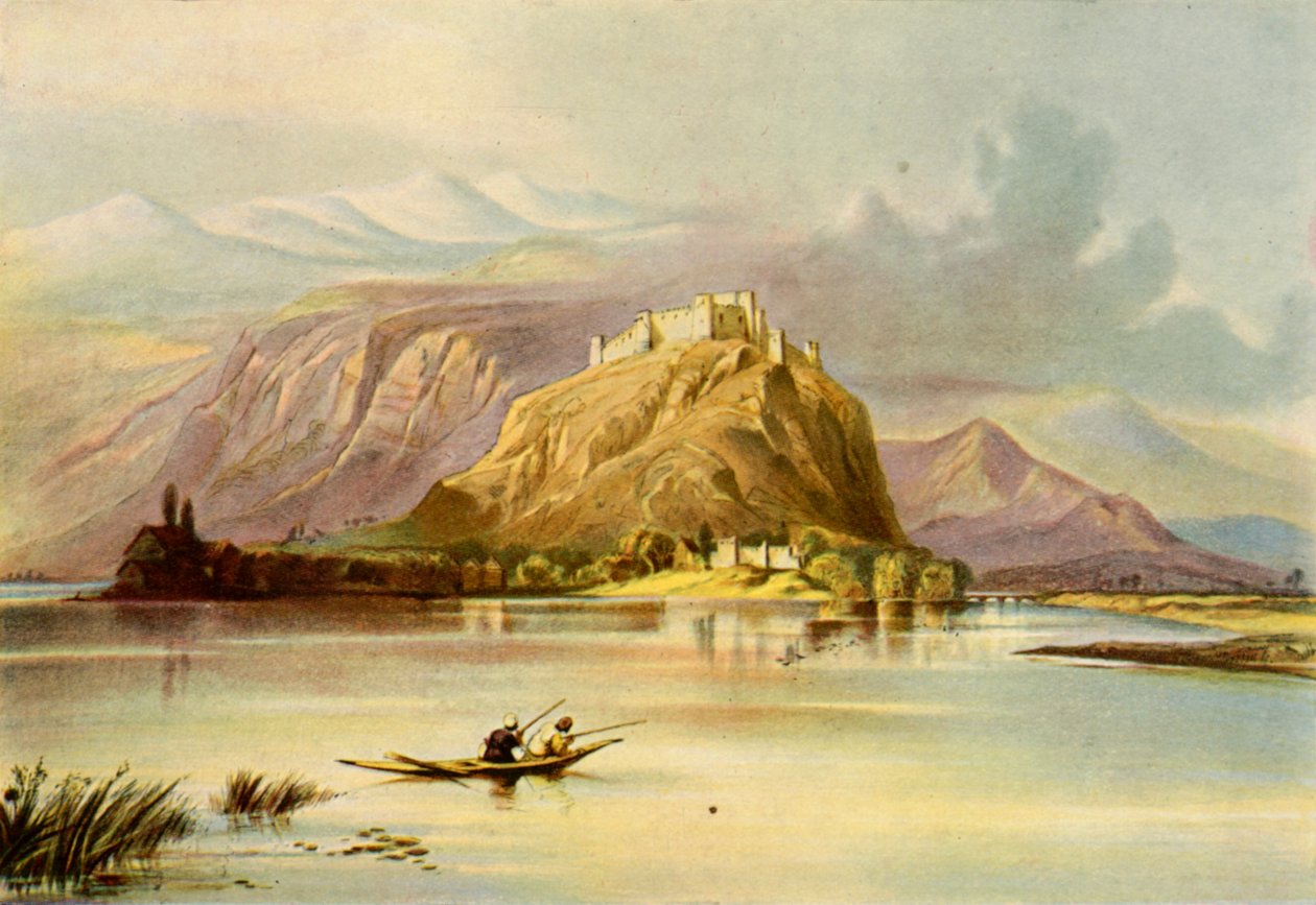 Srinagar Keşmir Şehri ve Hurri Purbut Kalesi, 1840
