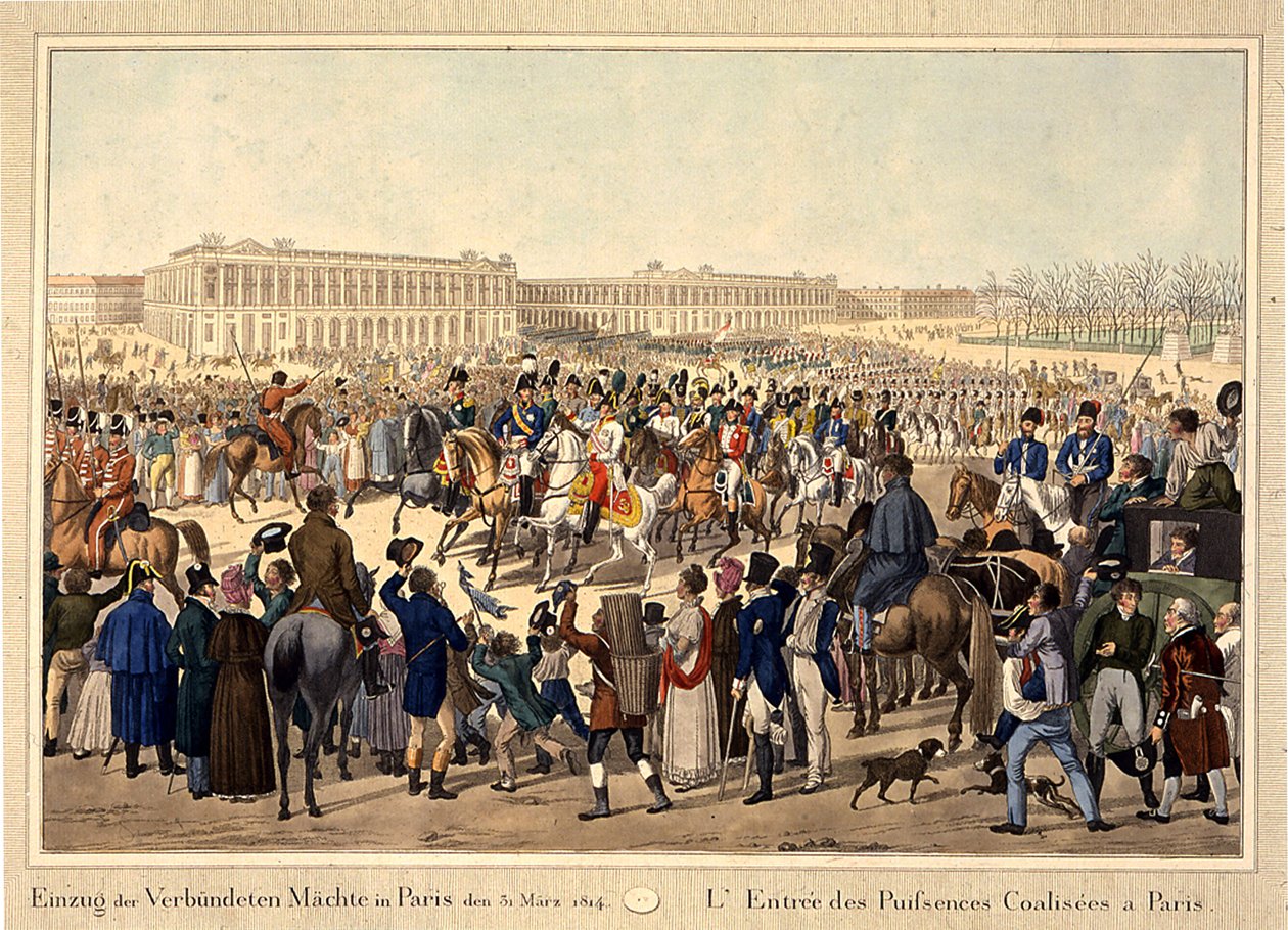 Koalisyon ordusu, 31 Mart 1814, 19. yüzyılın başlarında Paris