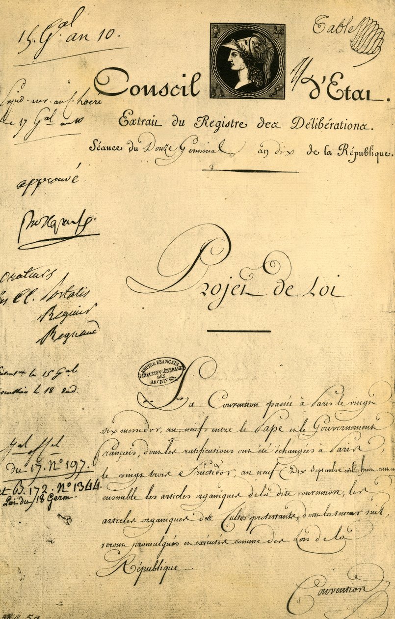 Konkordato ve Organik Maddeler, 5 Nisan 1802, 1921. by Unbekannt
