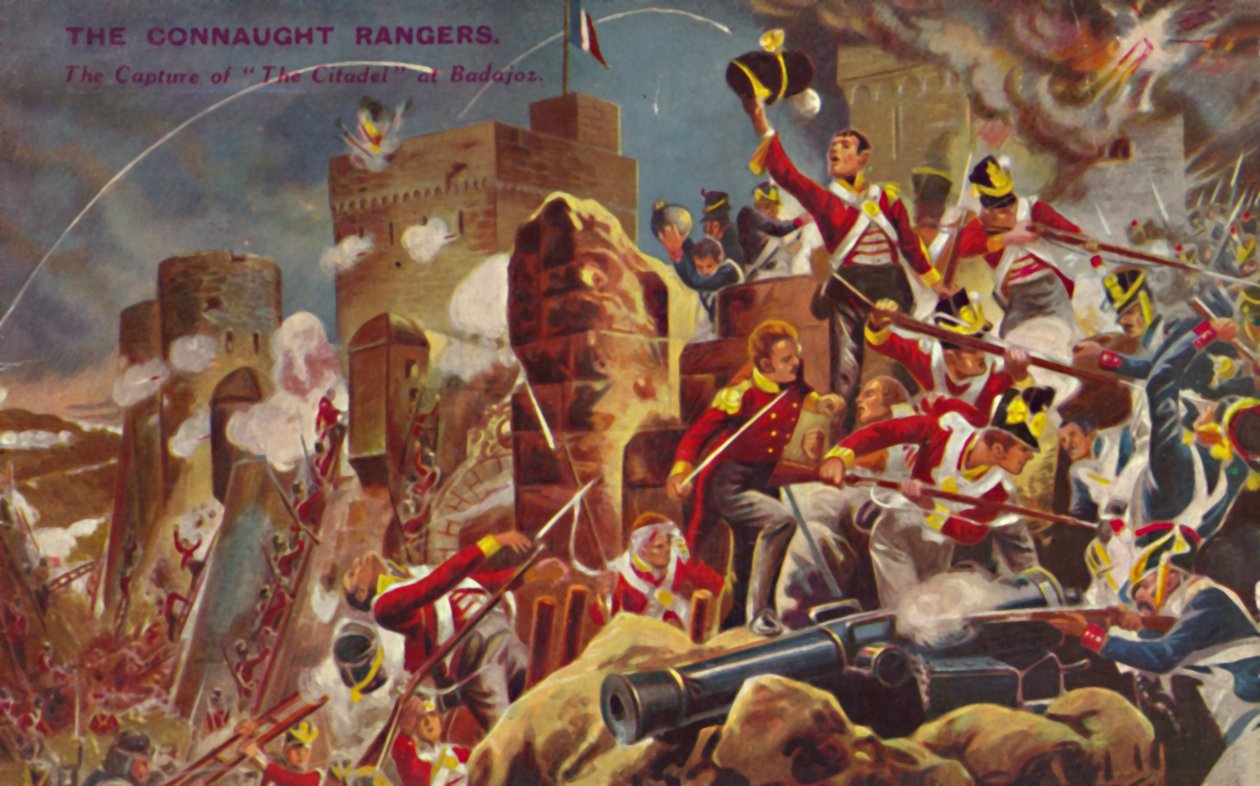 Connaught Rangers. Badajoz Kalesi