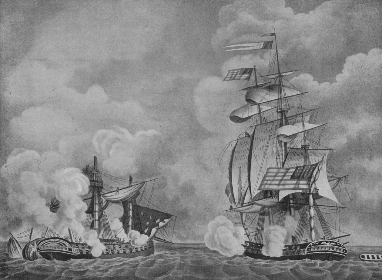 Anayasa ve Guerriere, c1813 by Unbekannt