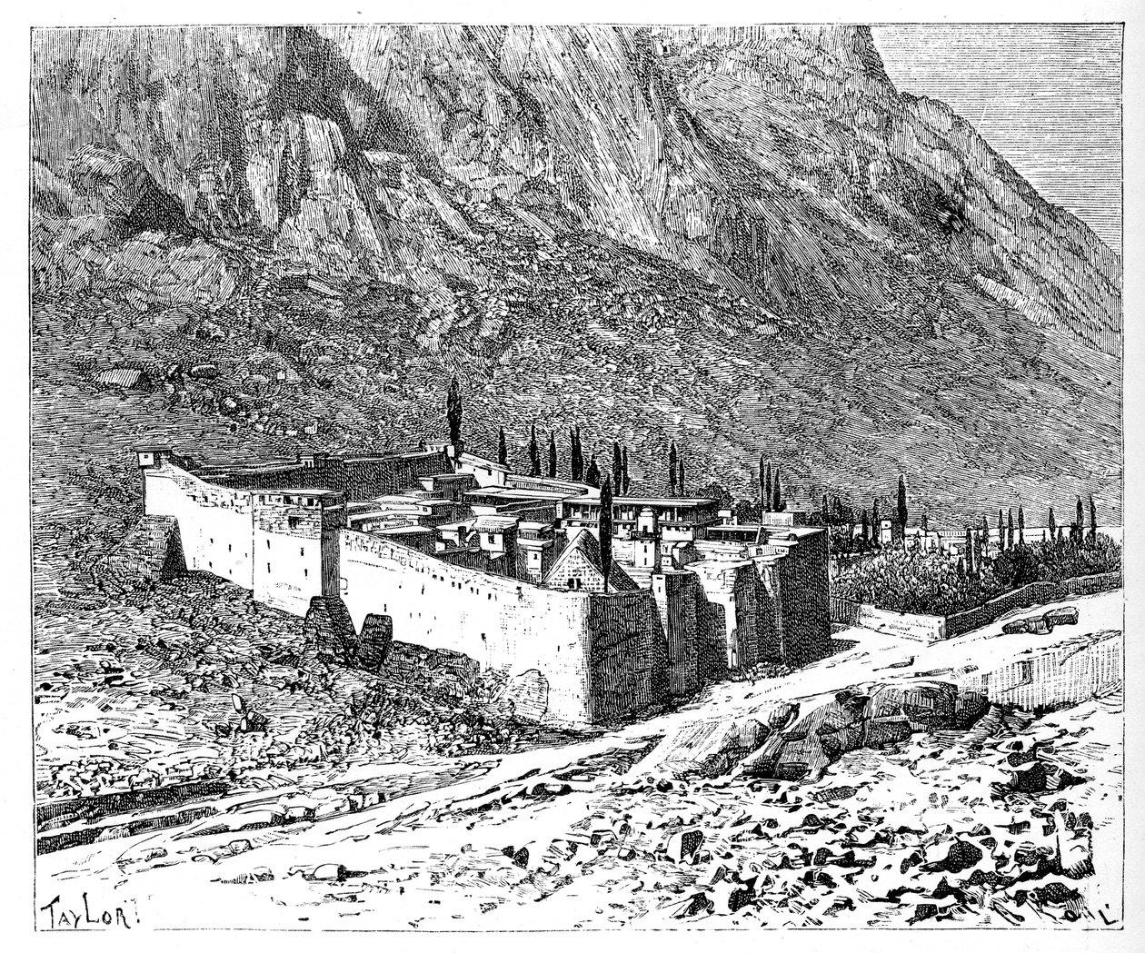 St Catherine Manastırı, Sina Dağı, Mısır, 1895 by Unbekannt