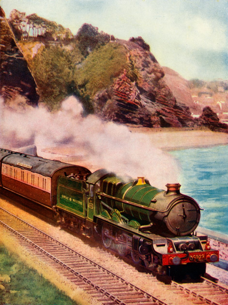 King sınıfı bir lokomotif tarafından çekilen Cornish Riviera Ekspresi, 1935-36. by Unbekannt