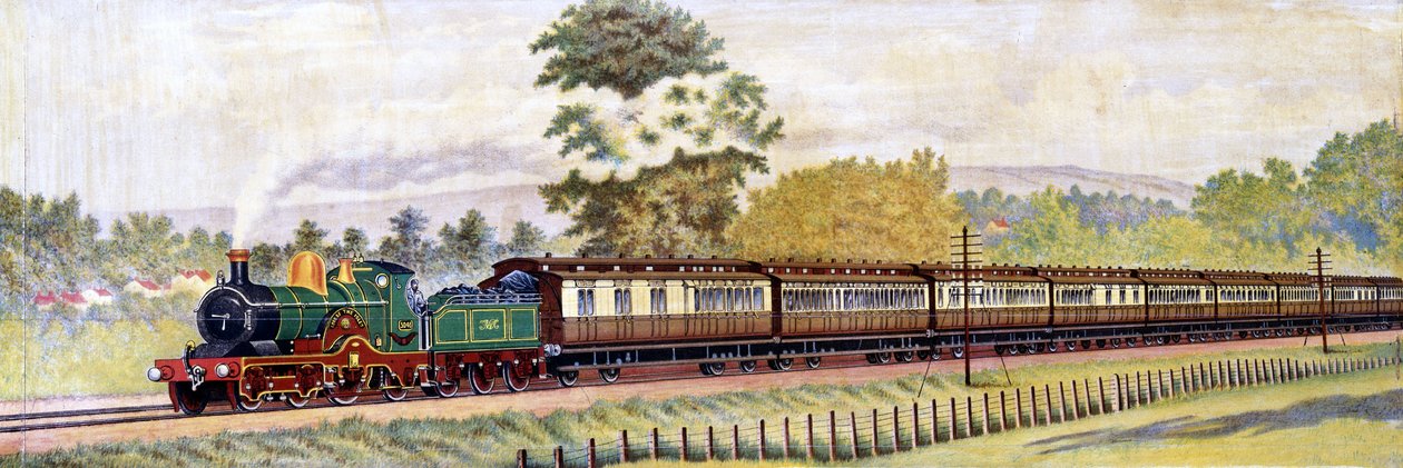 'Adaların Efendisi' lokomotifi tarafından çekilen 'Cornishman' ekspres treni by Unbekannt