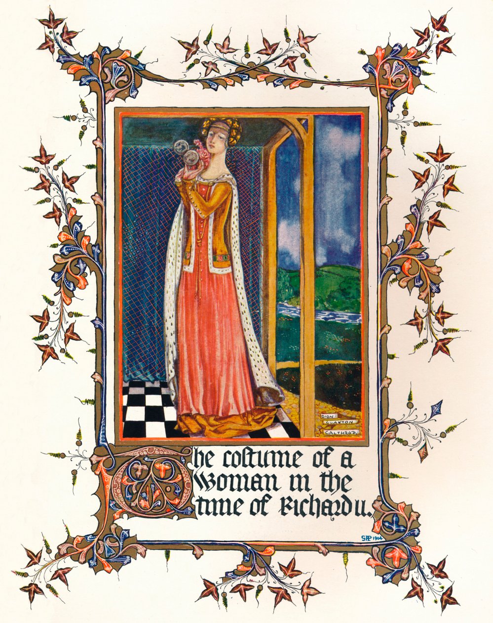 II. Richard Döneminde Kadın Kostümü, c14. yüzyıl, 1904 by Unbekannt