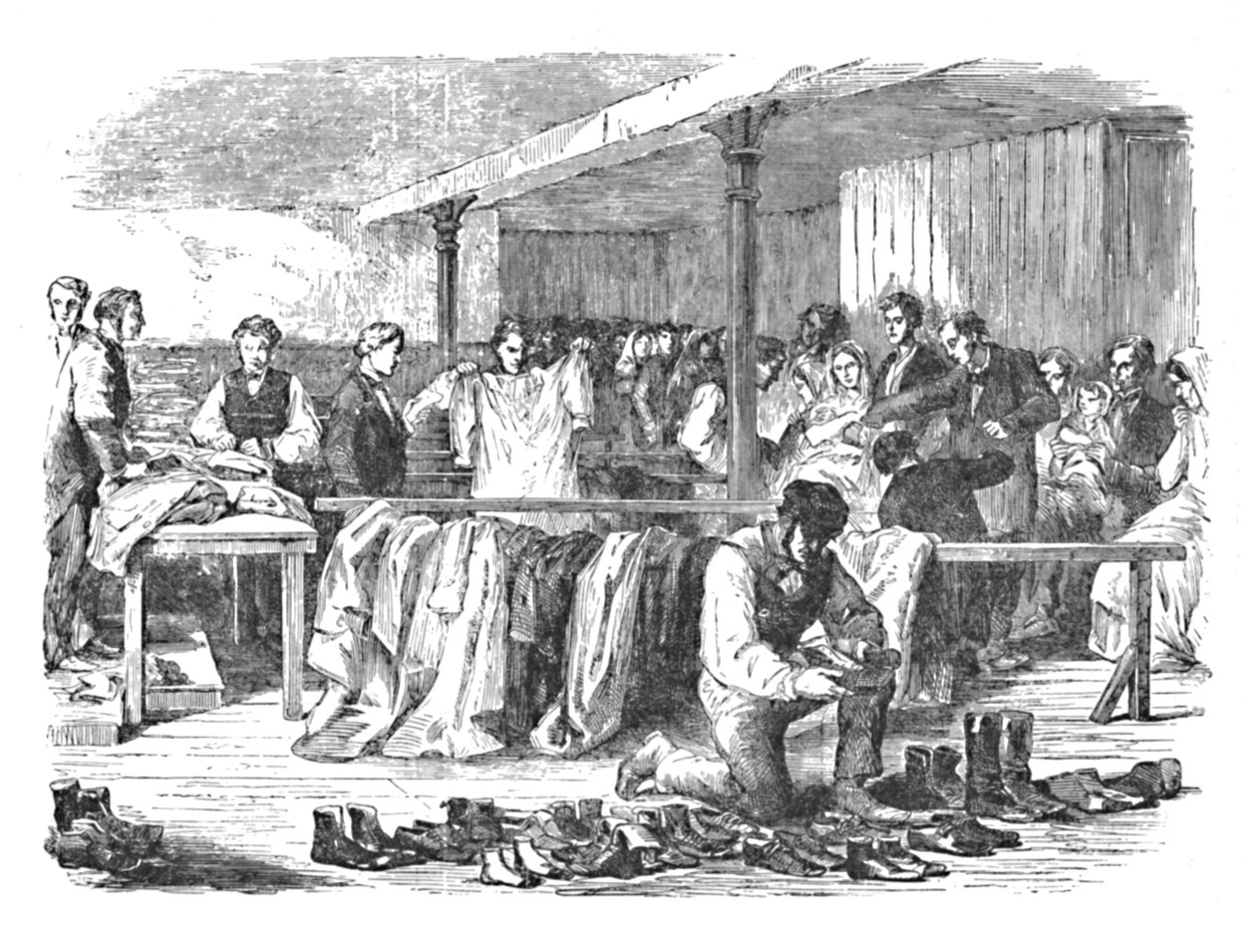 Pamuk Kıtlığı: Operatörlere Giysi Dağılımı, Manchester, 1904 by Unbekannt