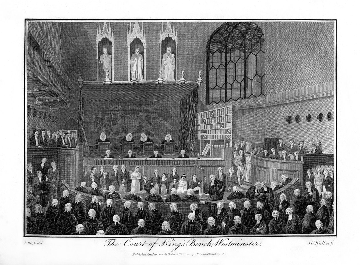 Kings Bench Mahkemesi, Westminster, Londra, 1804 by Unbekannt