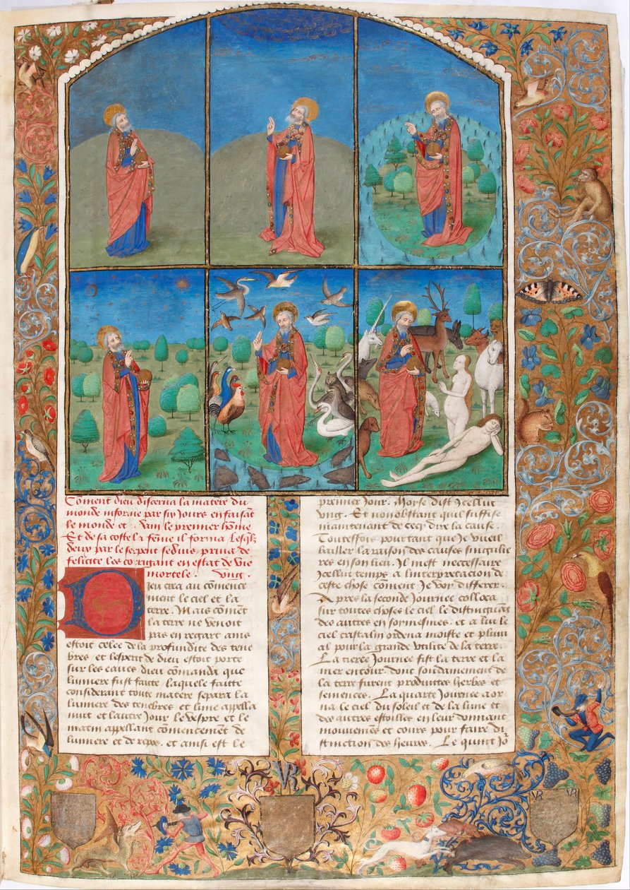 The Creation From: LAntiquité Judaïque, Flavius Josephus by Unbekannt