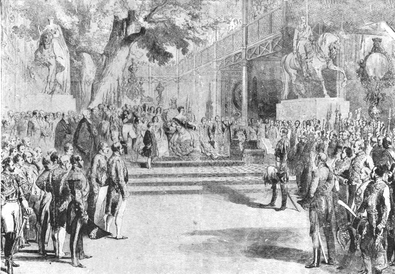 Kristal Saray, Hyde Park, 1851: Kraliçe Victoria tarafından açıldı, 1 Mayıs 1901. by Unbekannt