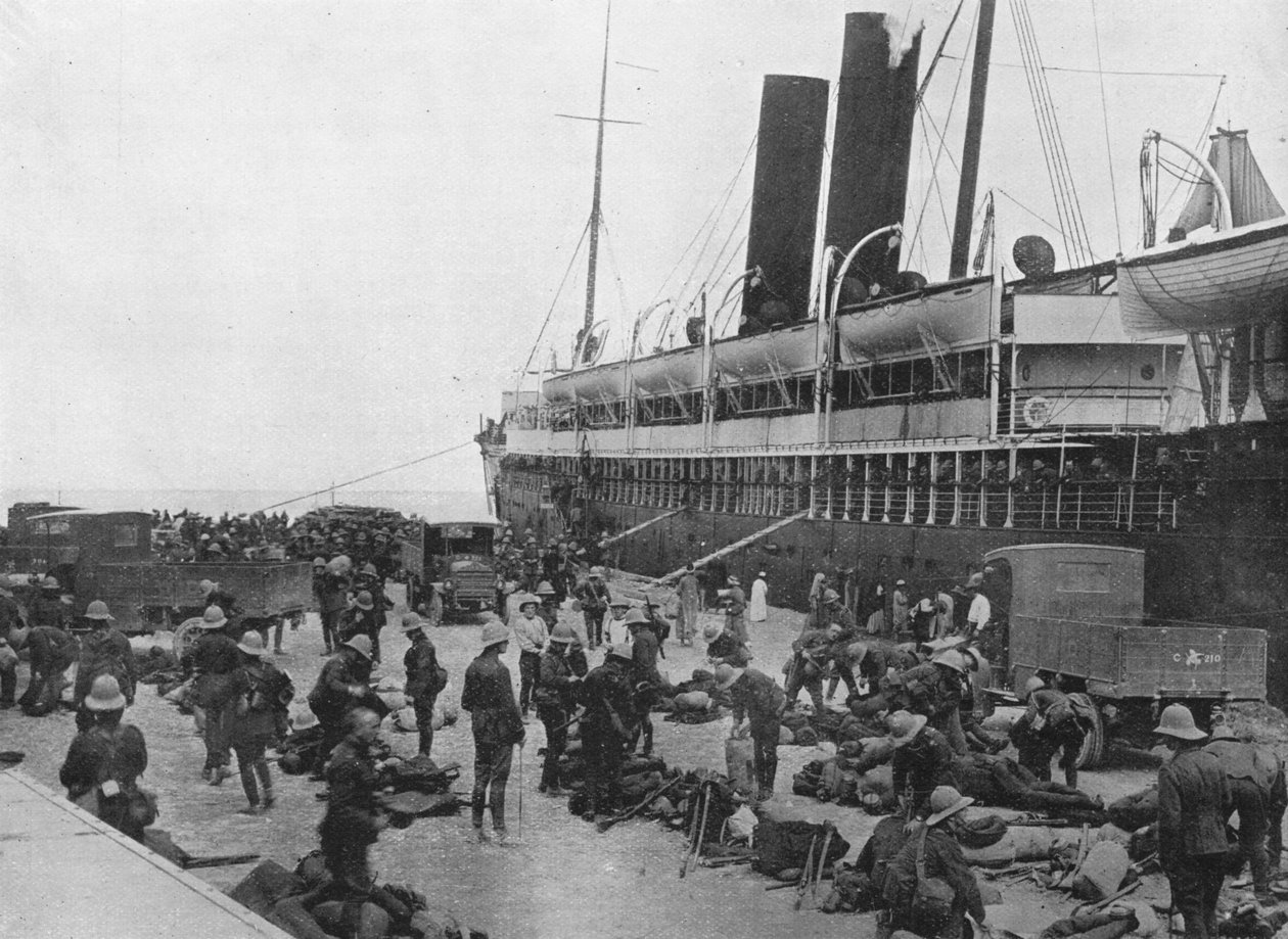 Çanakkale Seferi Kuvvetleri yola çıkıyor: İskenderiye