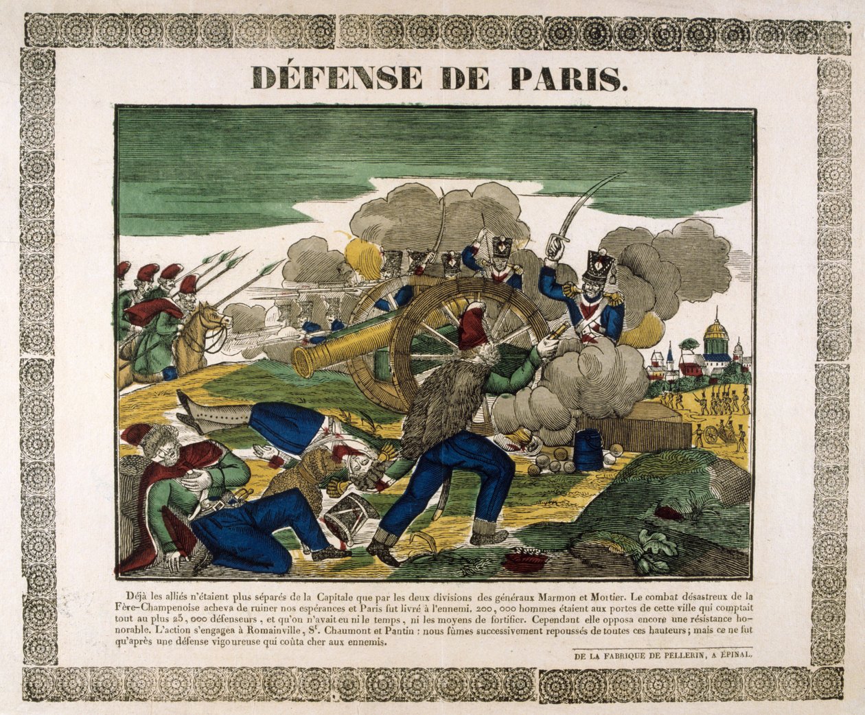 Paris Savunması, 1814, 19. yüzyıl by Unbekannt