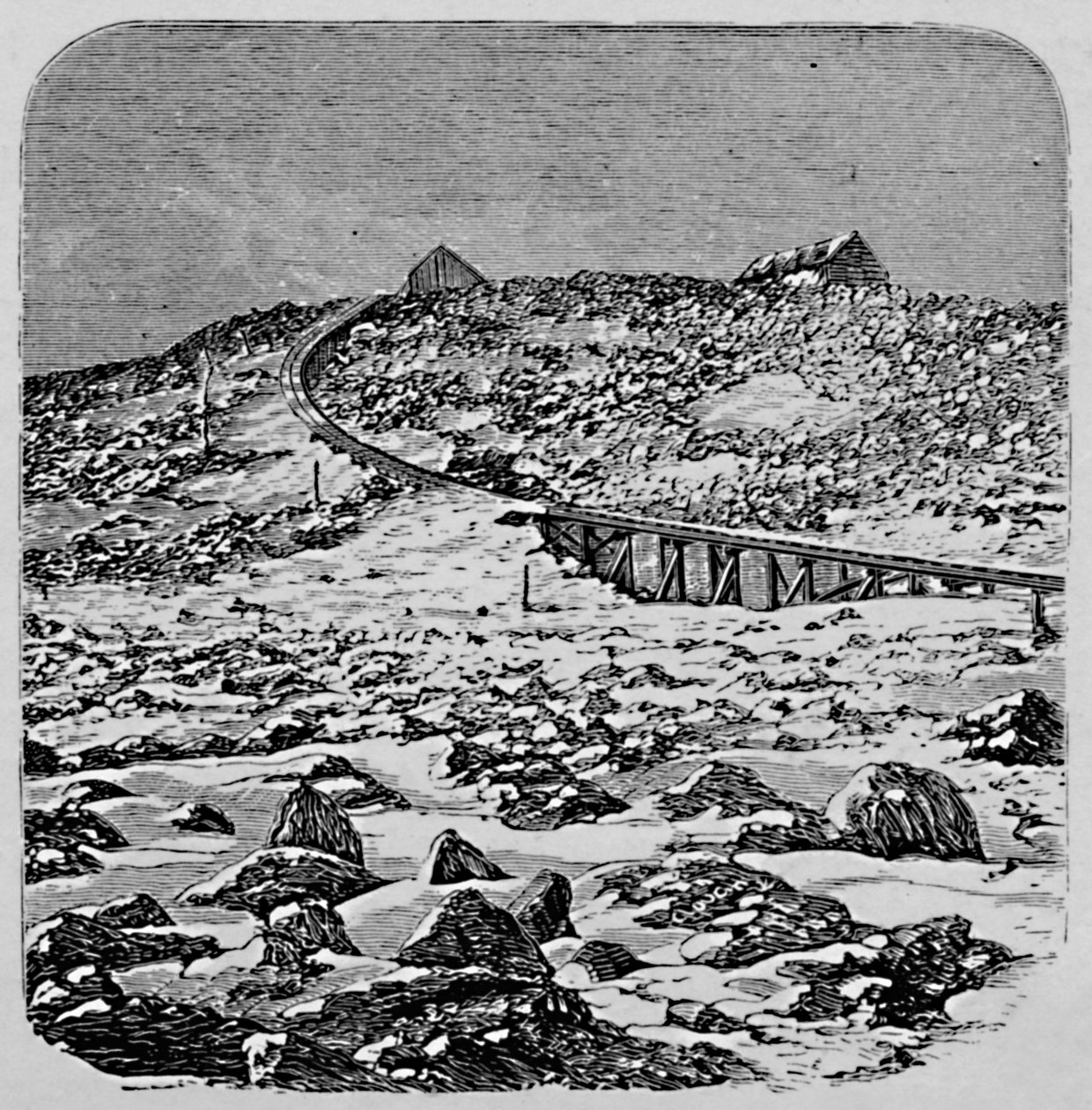 Depo ve Zirve Evi, Washington Dağı, 1883 by Unbekannt