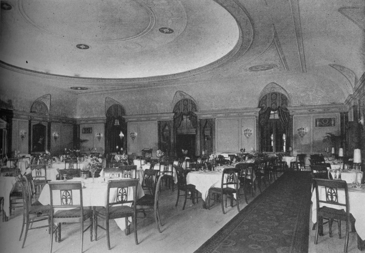 Directoire Yemek Odası, Belmont Hotel, Chicago, Illinois, 1924 by Unbekannt