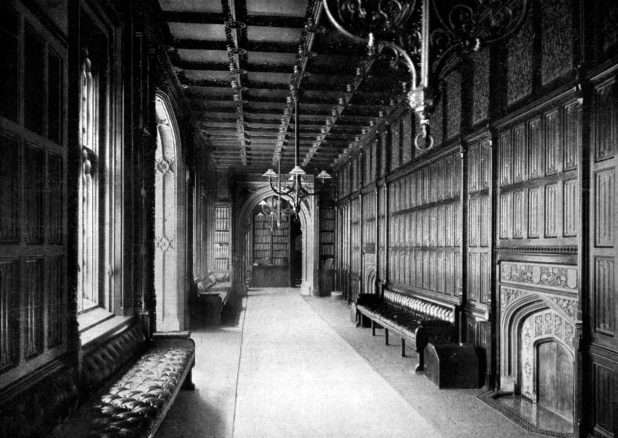 The Division Lobby, Avam Kamarası, Westminster, Londra, 1926 by Unbekannt