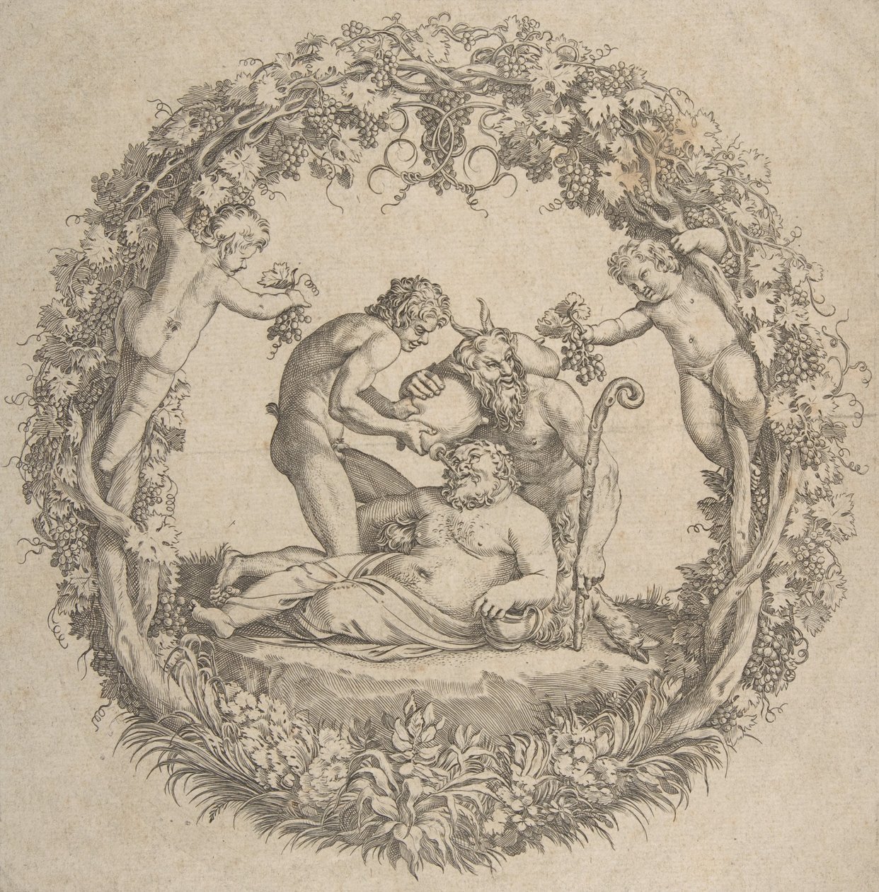 Sarhoş Silenus, 1560-1609. by Unbekannt