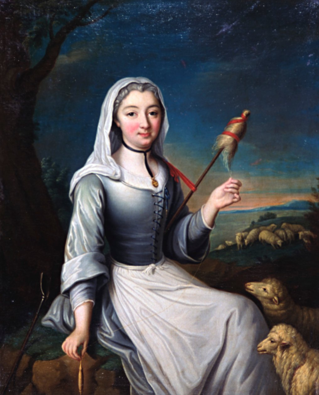 Kostümlü Kötüler Düşesi, 18. yüzyıl by Unbekannt