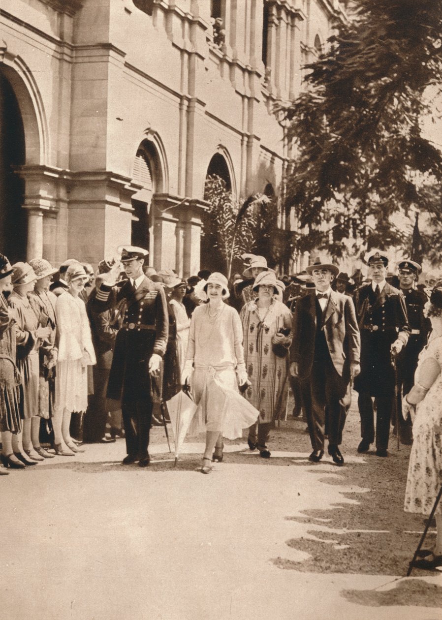 York Dükü ve Düşesi ve Kraliçe Elizabeth, Brisbane
