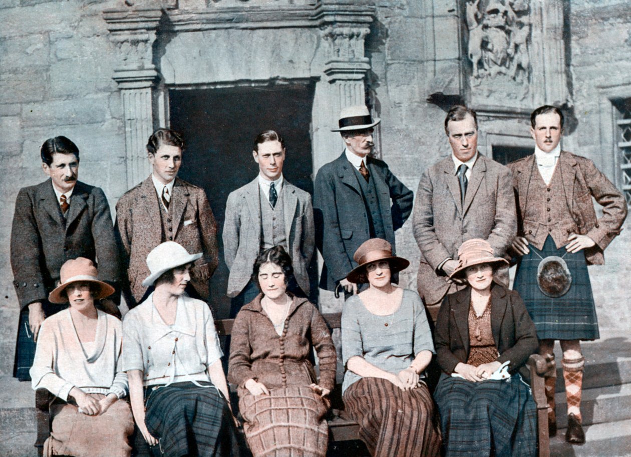 York Dükü, Strathmore Kontu ile atış partisi, Glamis Kalesi, 1921, 1923 by Unbekannt