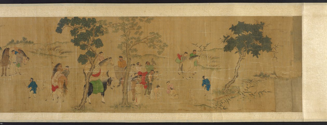 Bir Edebi Buluşmada Onsekiz Alim, Ming veya Qing hanedanı, 17. yüzyıl. by Unbekannt