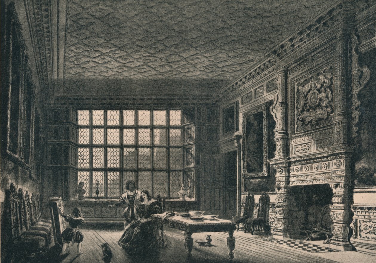 Elizabeth Dönemi Odası, Coombe Manastırı, Warwickshire, 1915 by Unbekannt