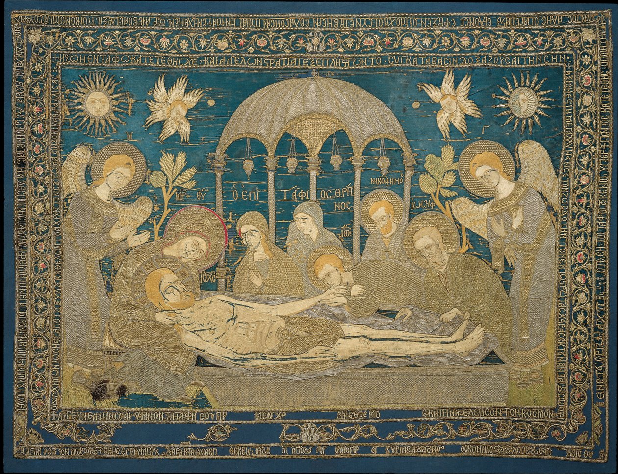 Entombment Altar nakışı, 1682 by Unbekannt
