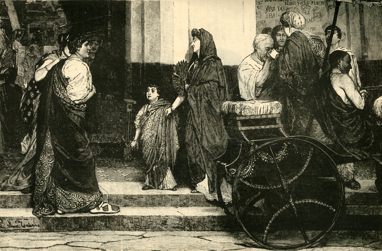 Bir Roma Tiyatrosunun Girişi, 1890. by Unbekannt