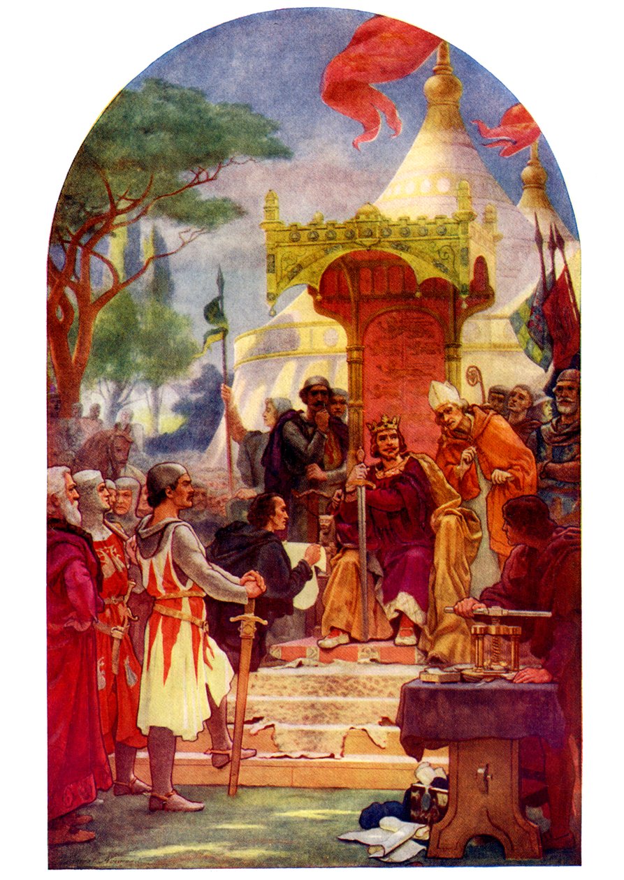 İngiliz Özgürlüğünün İlk Büyük Şartı, 19. yüzyıl by Unbekannt