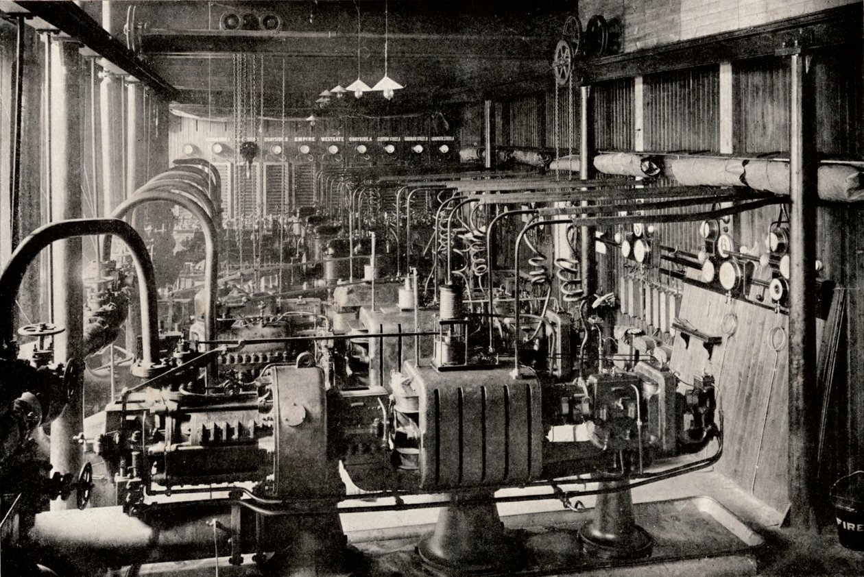 First Parsons Turbo-Elektrik Üretim İstasyonu, c1916 by Unbekannt