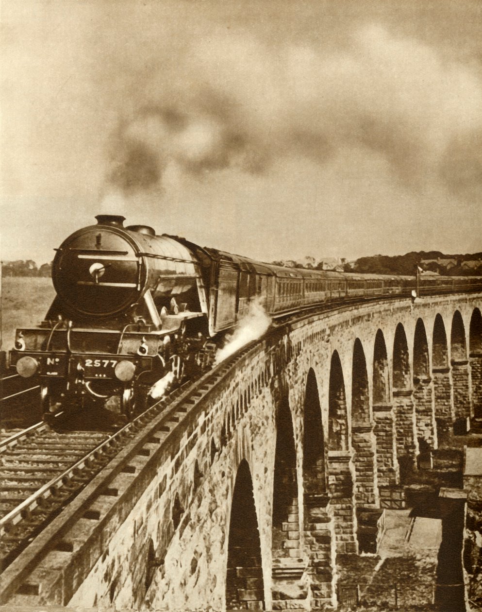 Flying Scotsman... Kings Cross ve Newcastle arasında kesintisiz koşu, 11 Temmuz 1927, 1935. by Unbekannt