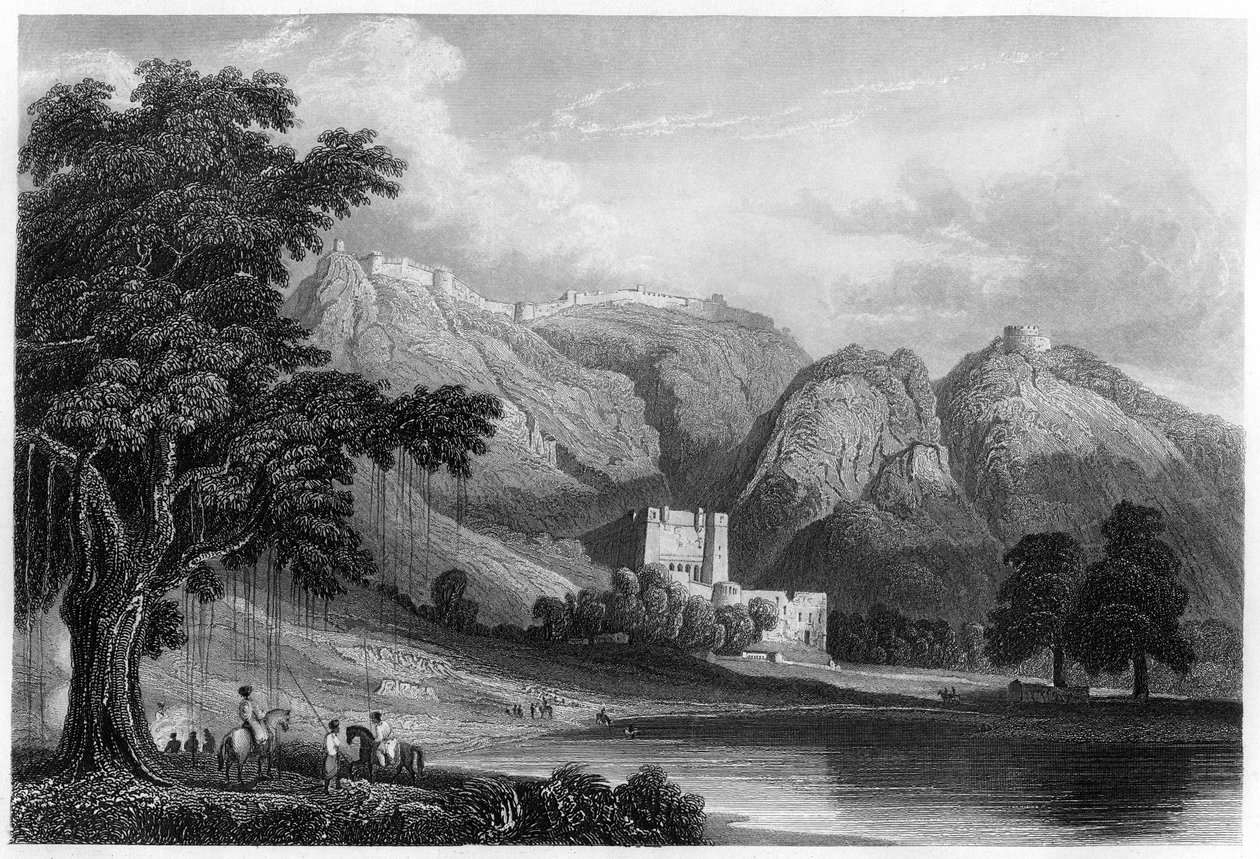 Bowrie Kalesi, Rajpootana, Hindistan, c1860 by Unbekannt