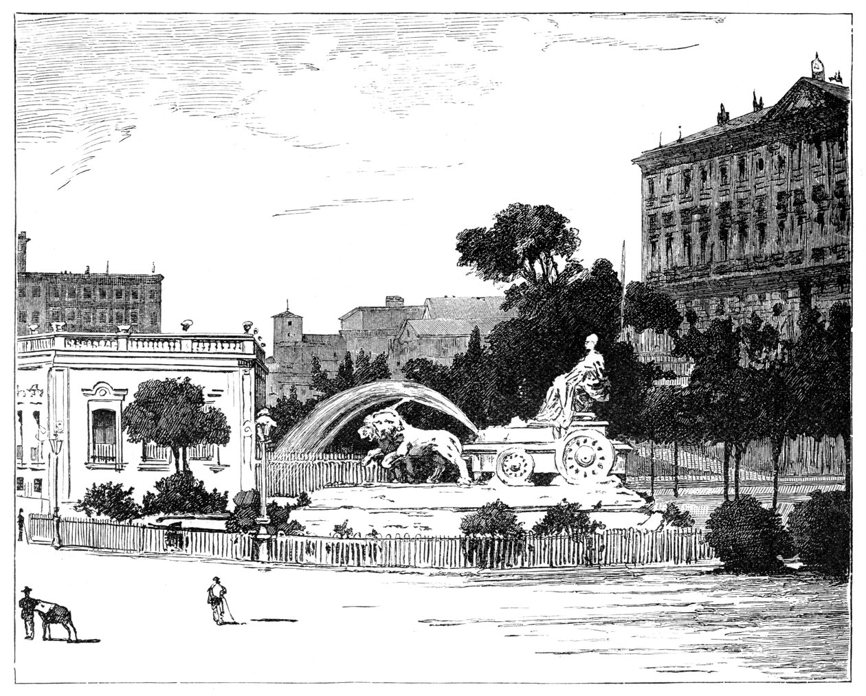 Kibele Çeşmesi, Madrid, 1900 by Unbekannt