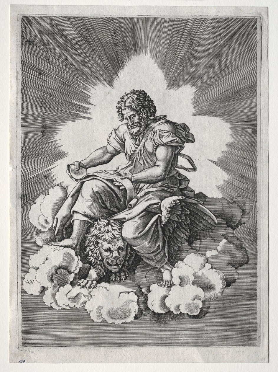 Dört Evangelist: St. Mark, c. 1518. by Unbekannt