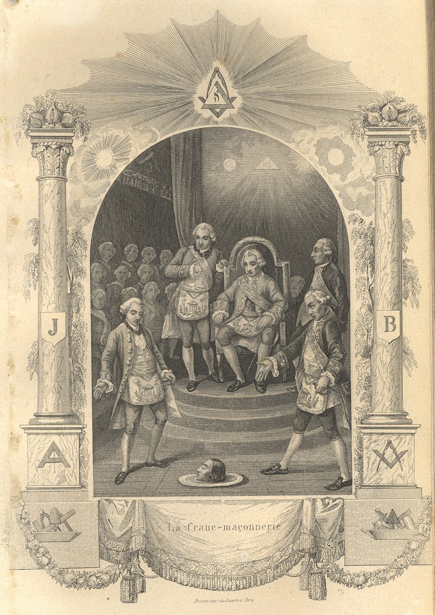 Fransız Masonları töreni, 1844 by Unbekannt