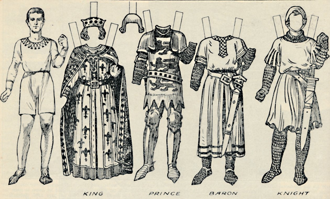 İngiliz Kostümü Galerisi: Henry III Zamanında Erkekler ve Kadınlar Ne Giydi, c1934 by Unbekannt