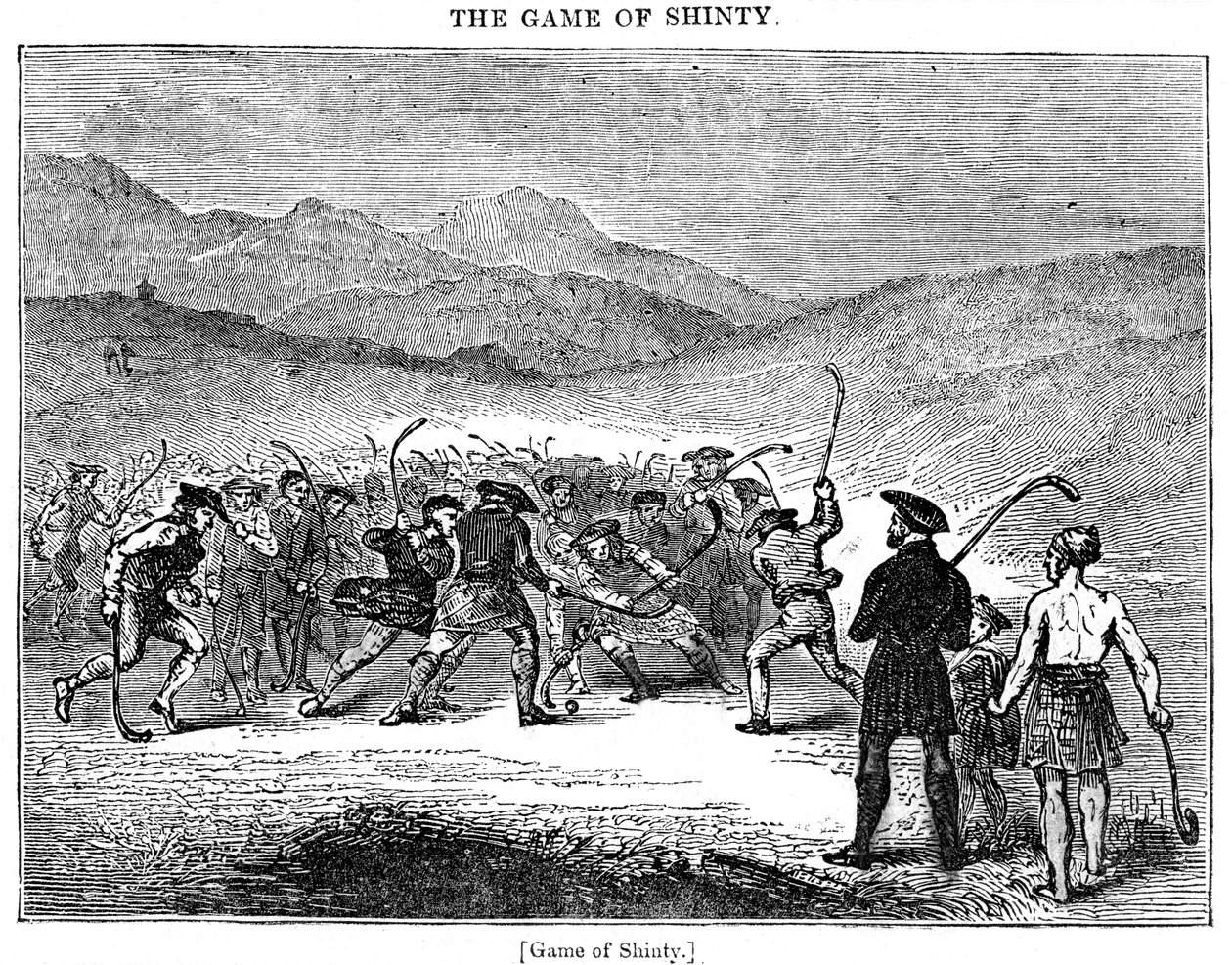 Shinty Oyunu, 18. veya 19. yüzyıl by Unbekannt