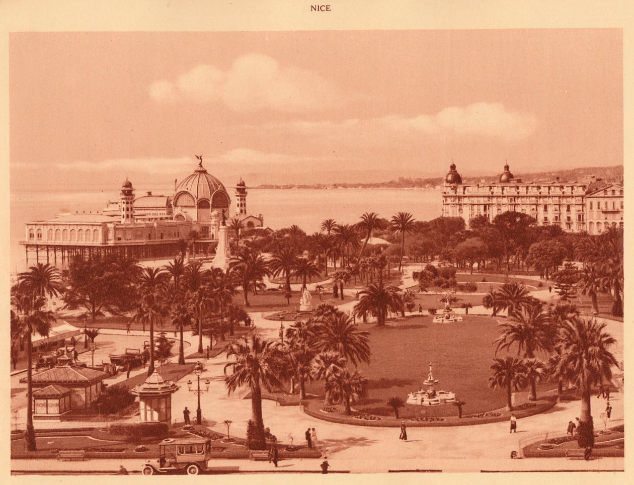 Kumarhaneden görülen Bahçeler, Nice, 1930. by Unbekannt