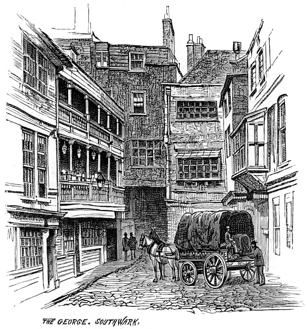 George Inn, Southwark, Londra, 1887 by Unbekannt