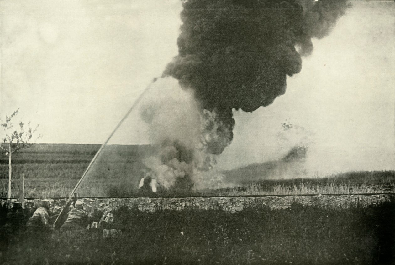 Alman Flammenwerfer., 1919. by Unbekannt
