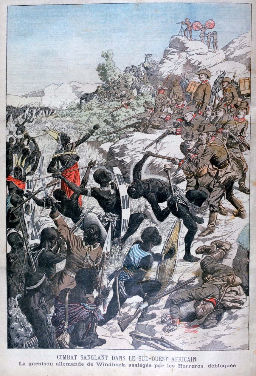 Alman Windhoek garnizonu, Herero tarafından kuşatıldı, Güney-Batı Afrika, 1904 by Unbekannt