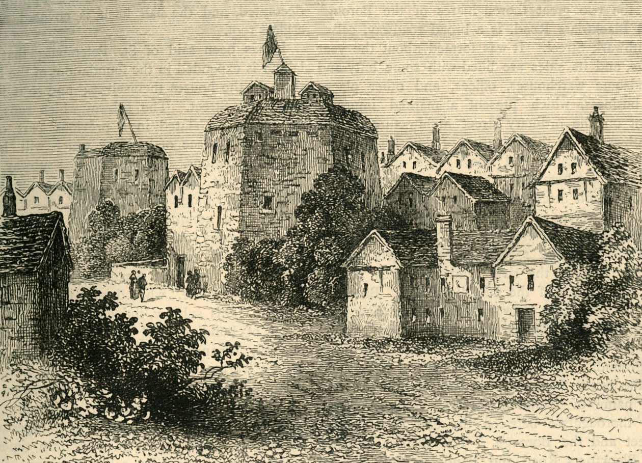 Globe Tiyatrosu, Temp. Elizabeth, c1878. by Unbekannt