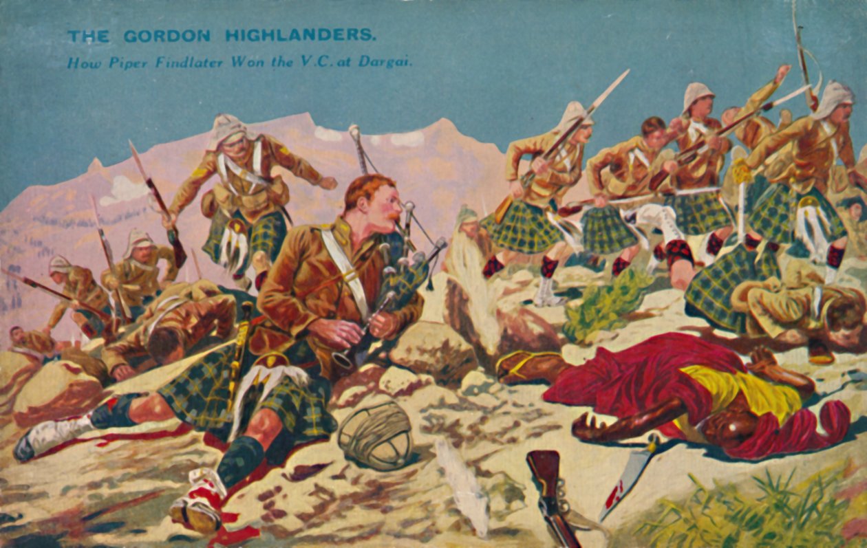 Gordon Highlanders. Piper Findlater V.C.