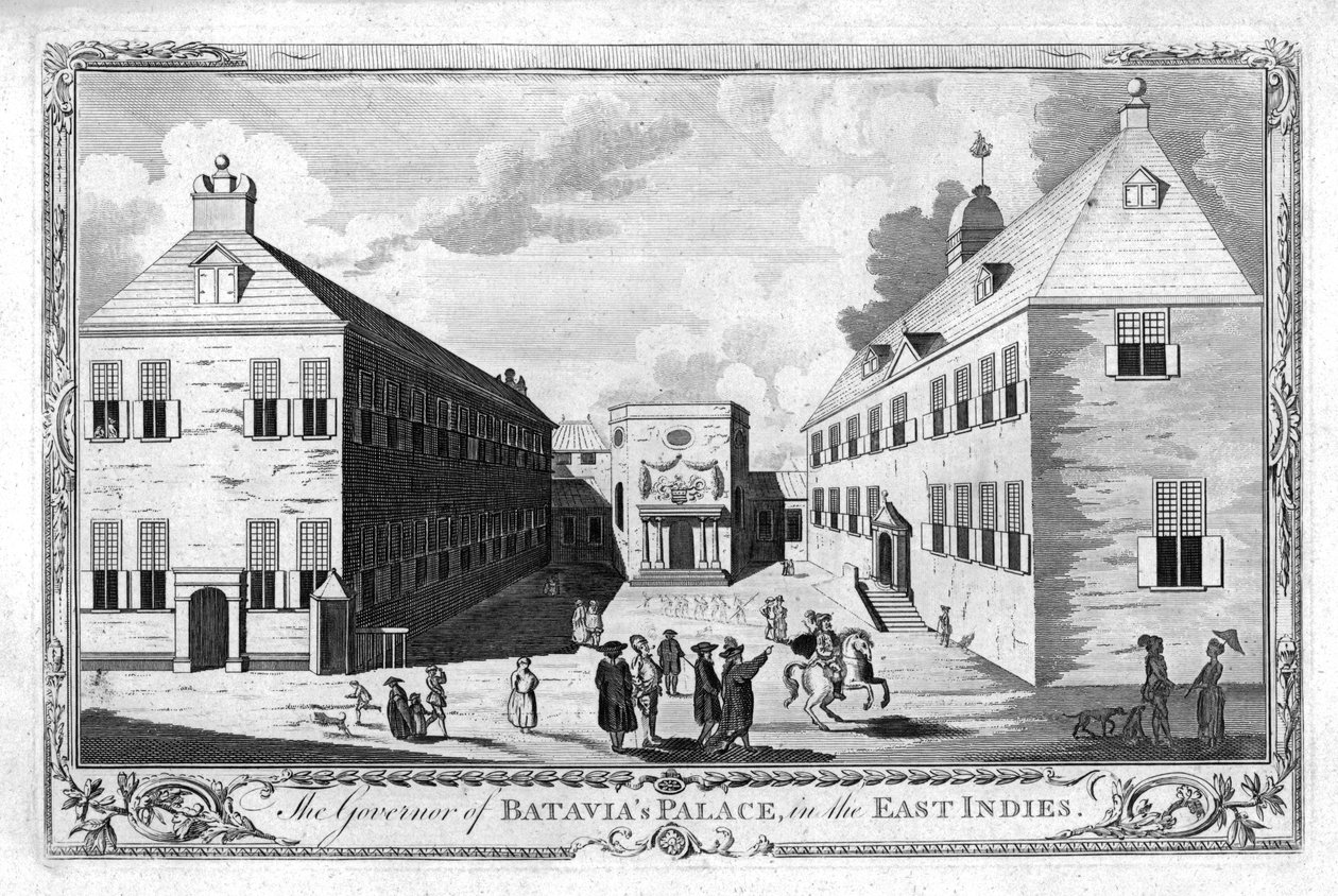 Doğu Hint Adaları'ndaki Batavias Sarayı Valisi, c1750 by Unbekannt