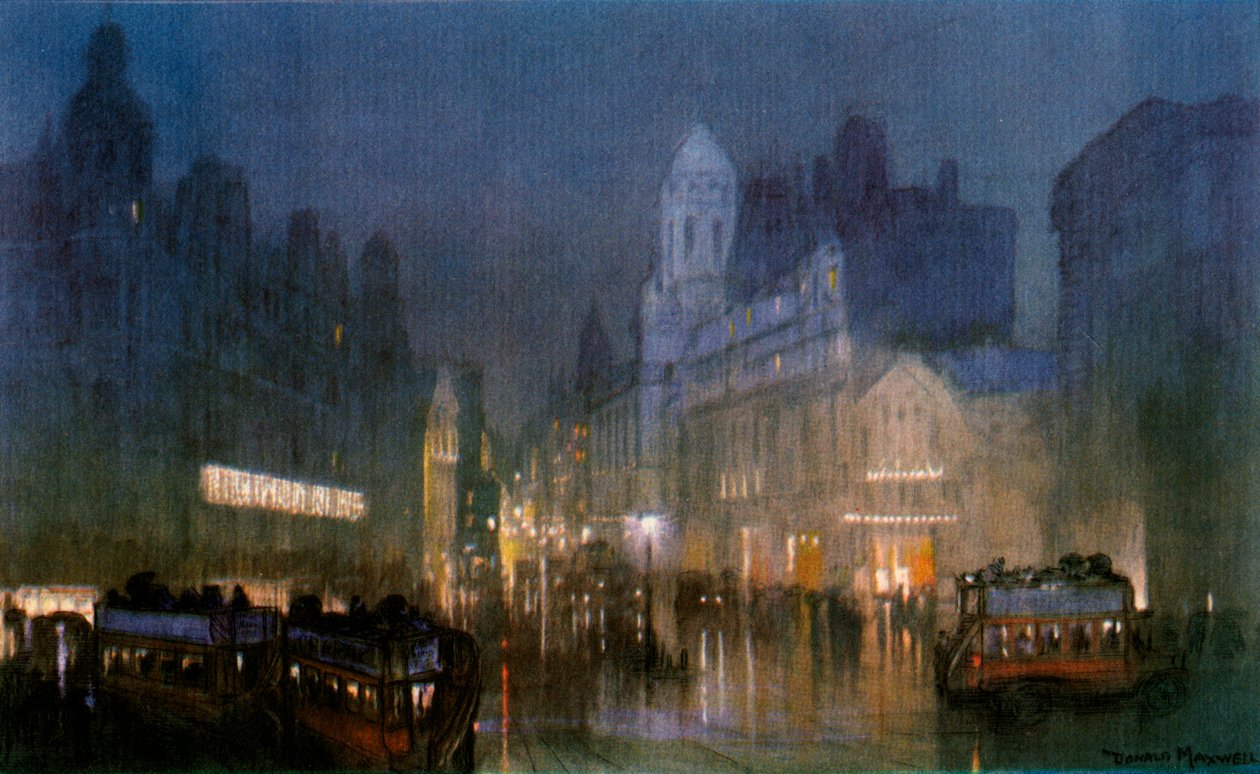 Tottenham Court Road Büyük Kanalı. c1900-1940 by Unbekannt