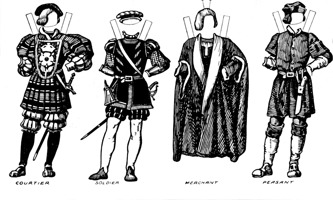 İngiliz Kostümünün Büyük Galerisi: Henry Sekizinci Zamanda Giyilen Elbise, c1934 by Unbekannt