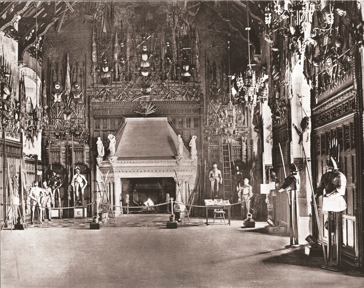 Büyük Salon, Edinburgh Kalesi, Edinburgh, İskoçya, 1894. by Unbekannt