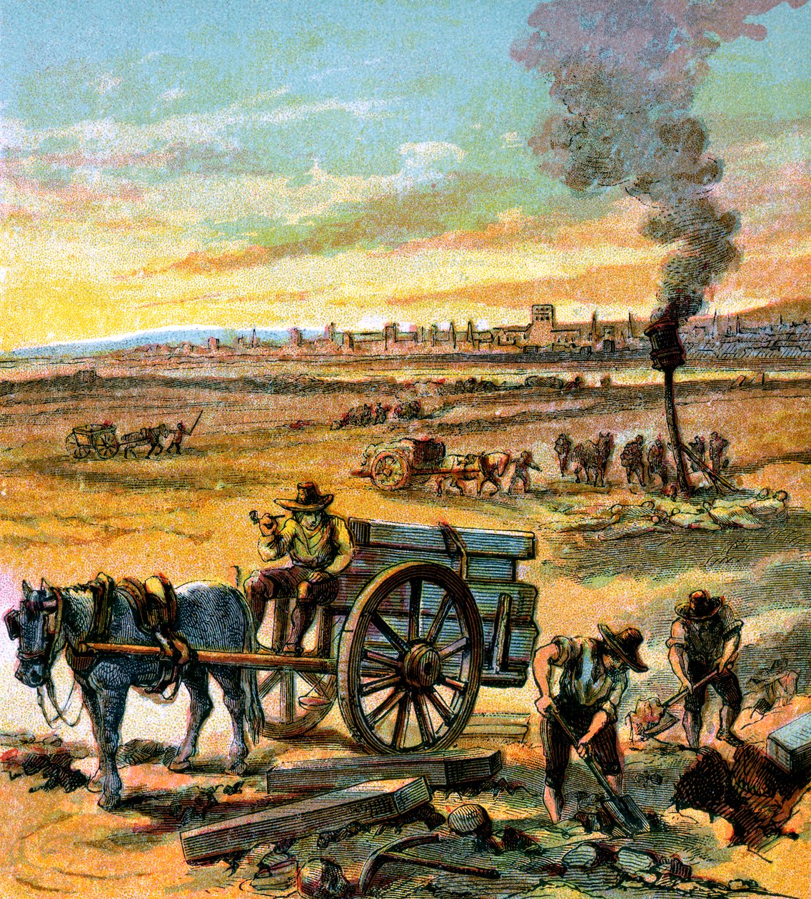 1665 Büyük Vebası, c1850 by Unbekannt